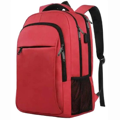 Red Office Laptop Backpack Casual Sports Backpacks Anti Theft Student School Bag