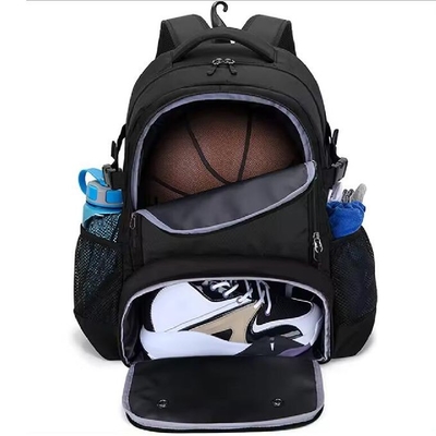Custom Waterproof Basketball Bag Sports Backpack With Separate Ball Holder &amp; Shoes Compartment