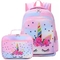 Unicorn Polyester Primary School Bag With Lunch Box