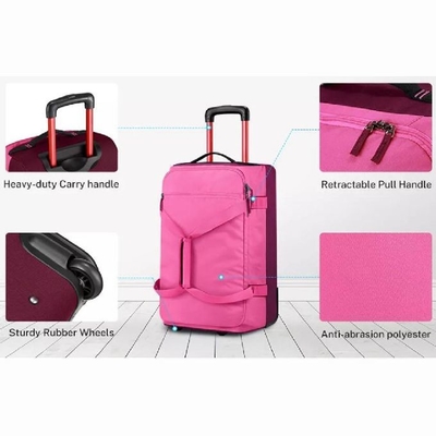 Custom Large Capacity Trolley Luggage Rolling Bag Travel Sport Duffel Bag With Wheel