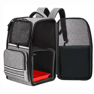 Portable Outdoor Breathable Pet Backpack Foldable Double Layer