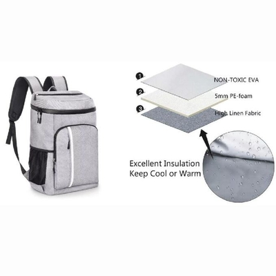 Large Capacity Soft Sided Lightweight Insulated Cooler Bags For Men Women