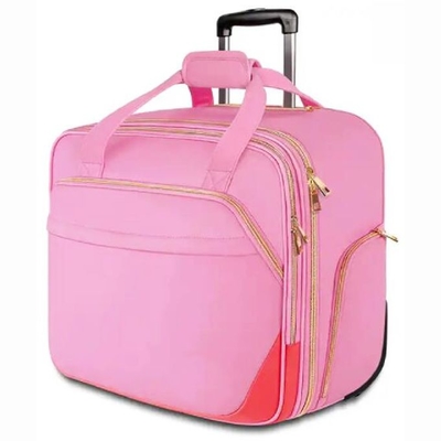 Women Travel Carry On Weekender Trolley Bags Business Laptop Rolling Briefcase With Wheels