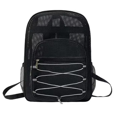 Fashion Unisex Students Backpack Mesh School Bag Summer Mesh Beach Backpack