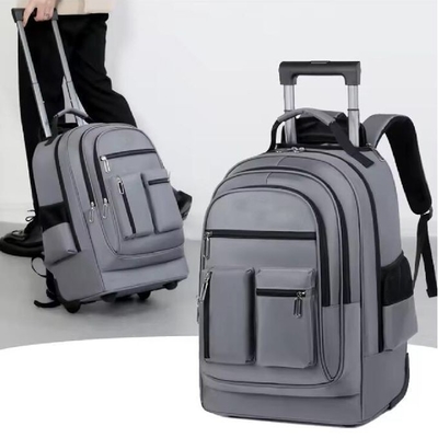 Trolley Luggage Wheeled Backpack Rolling Travel Student Laptop Backpack With 2 Wheels