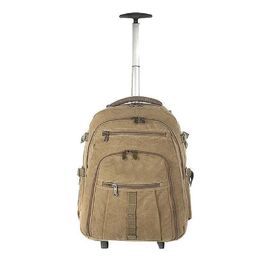 Waterproof Travel Trolley Bags Lightweight Foldable Backpack Adjustable Straps