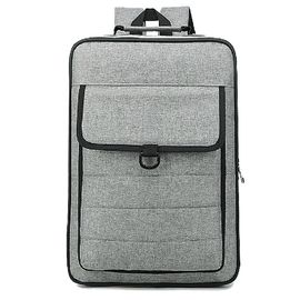 Gray Polyester Material Canvas Laptop Backpack Multifunction Laptop Bag