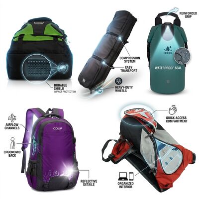 Waterproof 40L Hiking Backpack with Trekking Pole Attachment Ergonomic Suspension System Outdoor Camping Daypack