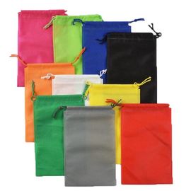 Printed Drawstring Non Woven Tote Bags Reusable Environmentally Friendly
