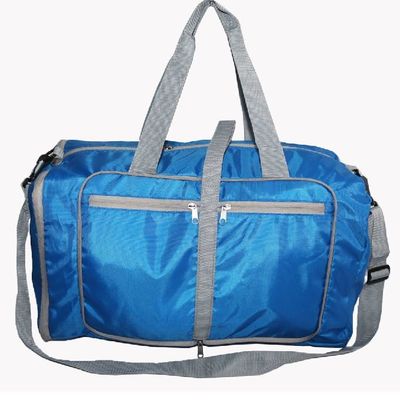 Polyester Foldable Duffel Bag With Independent Shoe Compartment