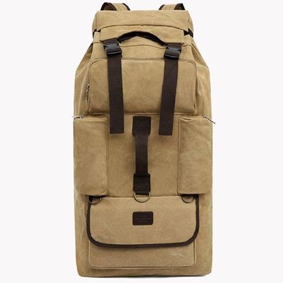 110 Liters Thick Canvas Long Distance Travel Hiking Backpack