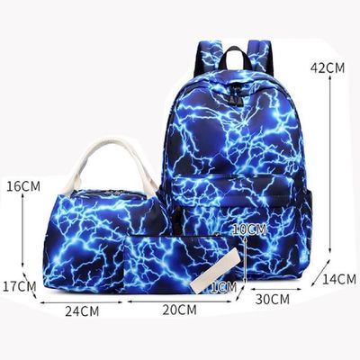 3 Piece Combination Leisure Nylon Student School Bag