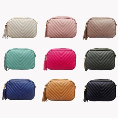 Multicolor Embroidery Ladies Chain Tassel Single Shoulder Bag