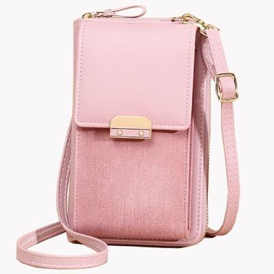 Magnetic Buckle PU One Shoulder Messenger Bag For Women