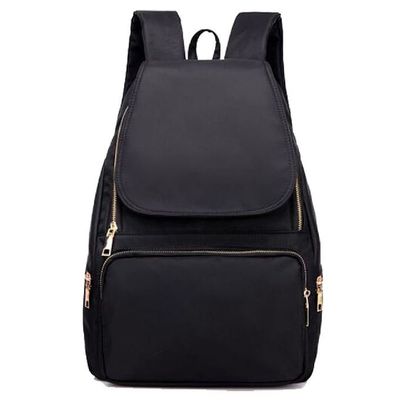 Multi Compartment Nylon Backpack Bags For Ladies