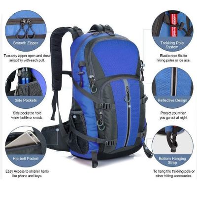40L Lightweight Ergonomic Casual Unisex Travel Backpack