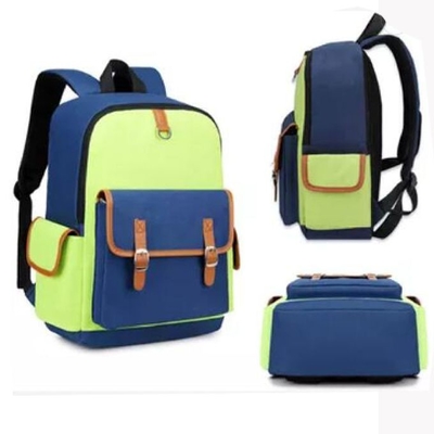 Custom 600D Nylon Primary School Bag With Polyester Lining