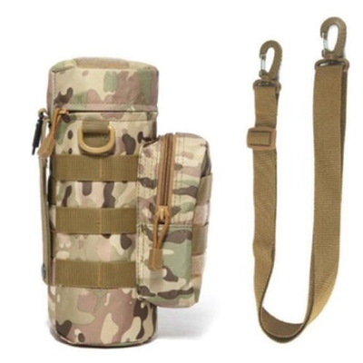 600D Oxford Military Water Bottle Pouch With POM Button