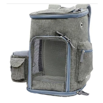 Extra Spacious Soft Sided Pet Carrier Backpack With Snowflake 210D Lining