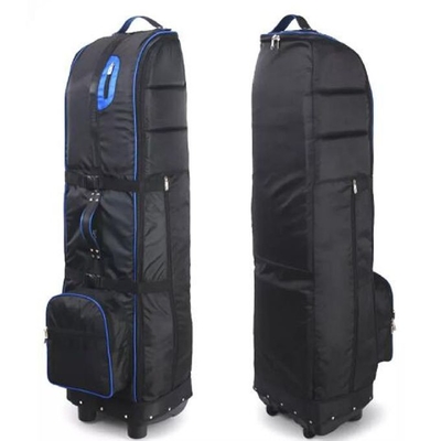Nylon Outdoor Sports Bag Golf Travel Bag With Name Card Holder / Wheels