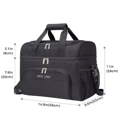 Soft Lightweight Portable Cooler Tote Bag Cooling Picnic Box With Large Pocket