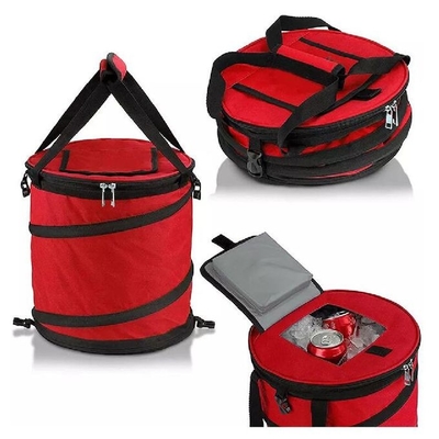 Waterproof Foldable Insulated Picnic Cooler Bag Outdoor Round Shape