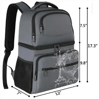 26 Cans Cooler Insulated Backpack Leakproof Double Deck Cooler Bag For Men Women