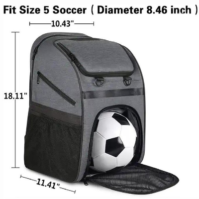 Shoe Compartment Custom Sports Bags For Gym Basketball Volleyball Soccer Training