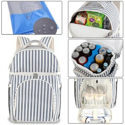 2 In 1 Lightweight Insulated Waterproof Leak Proof Lunch Backpack Camping Beach Picnic Cooler Backpack