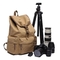 Camera Retro Large Outdoor Travel Canvas Backpack