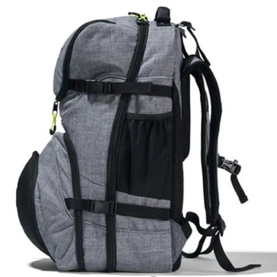 Men Women Canvas Gray Triathlon Transition Bag Gym Sport Backpack