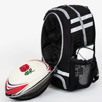 Black Sports Bag Soccer Ball Basketball Backpack With Ball Compartment