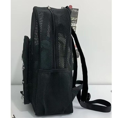 Fashion Unisex Students Backpack Mesh School Bag Summer Mesh Beach Backpack