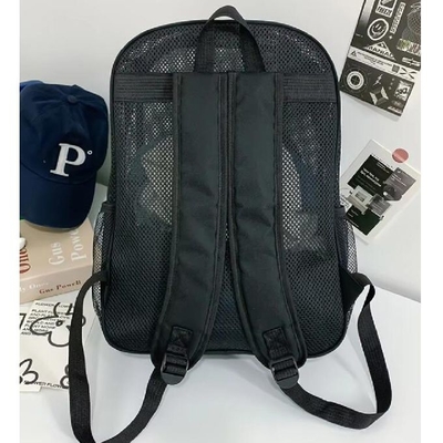 Fashion Unisex Students Backpack Mesh School Bag Summer Mesh Beach Backpack