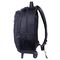 Washable Sky Travel Trolley Bags Drawstring Polyester Backpack With Wheels