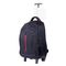 Washable Sky Travel Trolley Bags Drawstring Polyester Backpack With Wheels