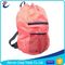 Simple Design Coloured Drawstring Bags / Customized School Bags With Rain Cover