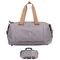 Gray Color Waterproof Duffel Bag / Lightweight Travel Bag Customized Logo