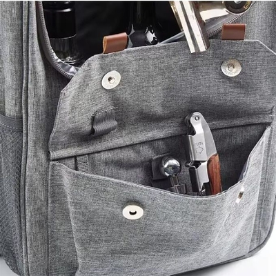 Custom 3 Bottle Wine Carrier Insulated &amp; Leakproof Wine Cooler Bag