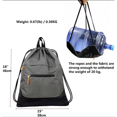 Custom Logo Sports Large Capacity Fitness Gym Drawstring Bags