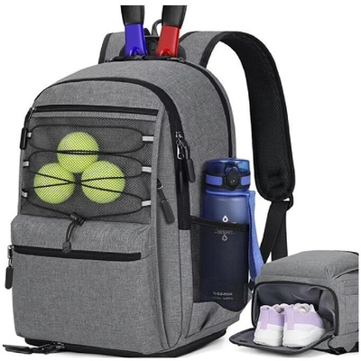 Versatile Tennis Racket Bags Holds 2 Rackets With Insulated Pocket Ventilated Shoe Compartment