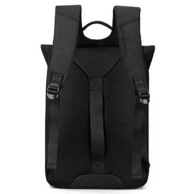 Nylon Roll Top Tuck Pack Rucksack With Buckle Cover Large Capacity Outdoor Travel Business Laptop Backpack