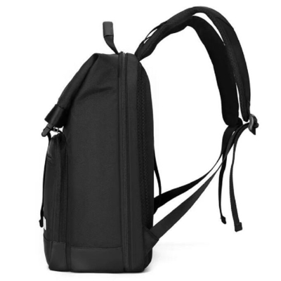 Nylon Roll Top Tuck Pack Rucksack With Buckle Cover Large Capacity Outdoor Travel Business Laptop Backpack