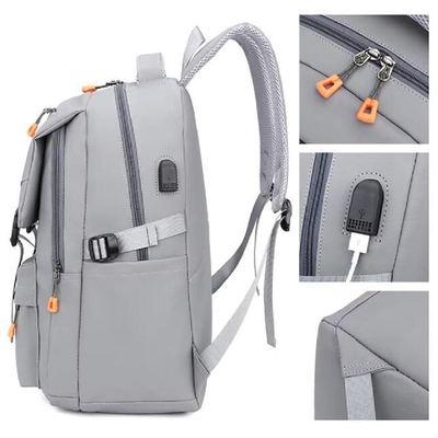 Custom Oxford Waterproof Laptop Backpack Students Travel School Bag With Usb