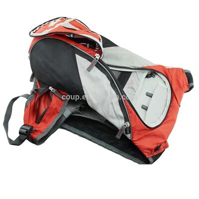 Black With Orange Accents Outdoor Sports Bag Featuring Water resistant Nylon Customized Logo Ideal for Gym Sports and Outdoor Recreation