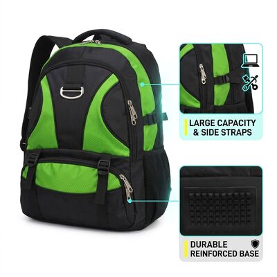 Internal Frame 65L Camping Backpack with Detachable Daypack Rain Cover Included Adjustable Torso Length Expedition
