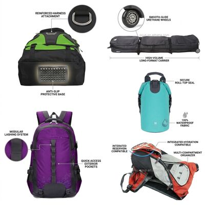 Ventilated Golf Shoe Bag with Reinforced Bottom Panel Carry Handle Zippered Accessory Pocket Travel Course Storage