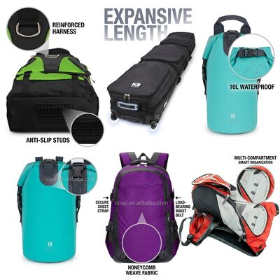 Durable Nylon Rock Climbing Chalk Bag with Adjustable Waist Belt Drawstring Closure Fleece Lining Bouldering Sport