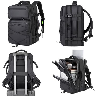 Expandable Oxford Laptop Backpack LD3881 15.6 Inch Business Travel Commuter Bag