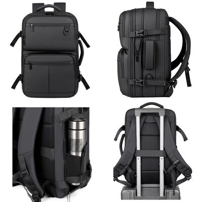 Ergonomic Oxford Laptop Backpack LD3883 17 Inch Extended Business Travel Bag